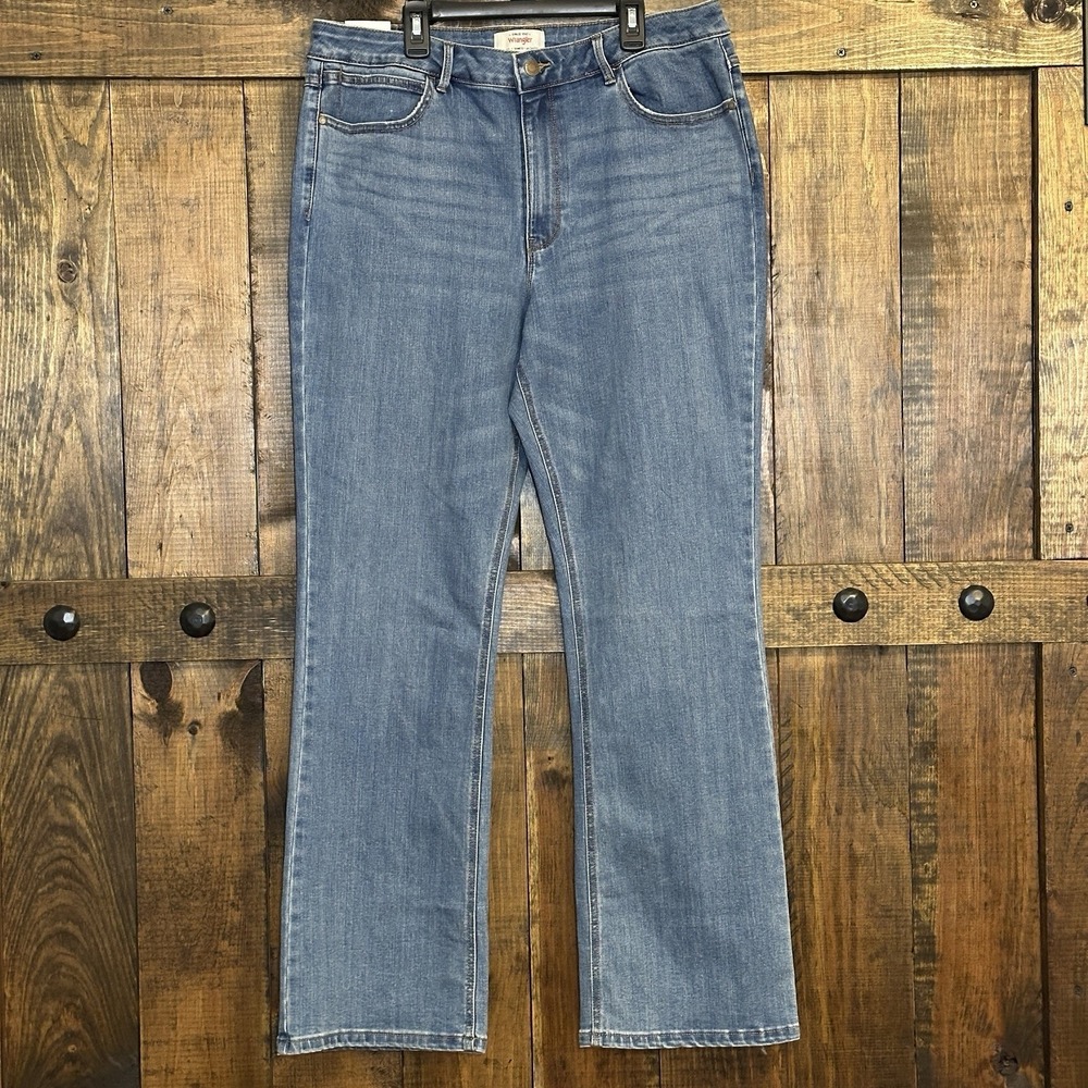 Wrangler High Rise Bootcut Jeans Size 16 Medium Wash Denim Classic